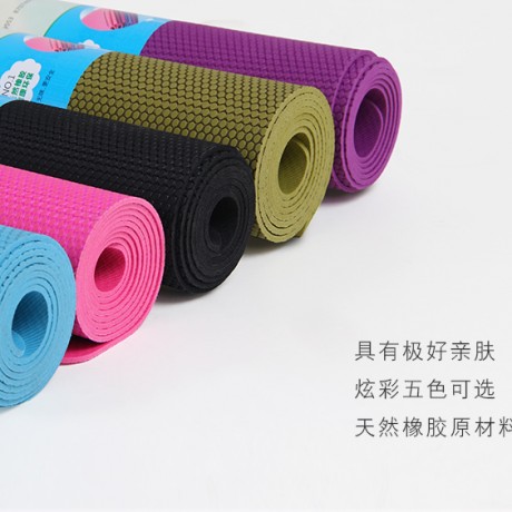 4mm 网格布橡胶瑜伽垫
